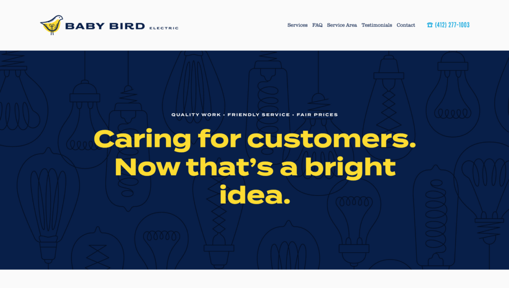 babybird electric homepage image